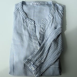 Blue and white stripe tunic